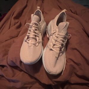 Baby pink puma sneakers